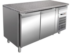 MESA DE PASTELARIA REFRIGERADA VENTILADA +2+8°C GRANITO (G-PA1500TNGR7)