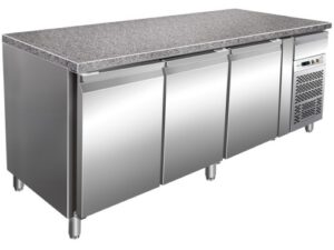 MESA DE PASTELARIA REFRIGERADA VENTILADA +2+8°C GRANITO (G-PA2000TNGR7)