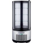 EXPOSITOR REFRIGERADO REDONDO VENTILADO EM AÇO INOX +2+8°C (ARC100B)