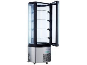 EXPOSITOR REFRIGERADO REDONDO VENTILADO EM AÇO INOX +2+8°C (ARC400RC)