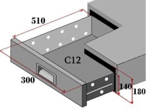 CONJUNTO DE 2 GAVETAS FORCOLD (C12-FC)