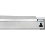 EXPOSITOR DE PIZZAS REFRIGERADO COM TAMPA EM INOX +2+8°C FORCOLD (G-VRX1200-330SS)