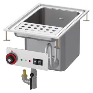 Panela elétrica para massas com carregamento automático de água