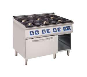 Fogão a Gás com 6 Queimadores e Forno Elétrico – Linha 900 GORT GC2010-120GV+V42