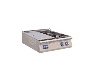 Placa Sólida a Gás com 2 Queimadores 800 mm – Linha 900 GORT GT2110-080GV