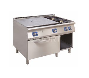 Placa Sólida a Gás com 2 Queimadores e Forno a Gás 1200 mm – Linha 900 GORT GT2110-120GV+V52