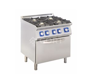 Fogão a Gás com 4 Queimadores e Forno a Gás GORT GC2000-080EV+V51