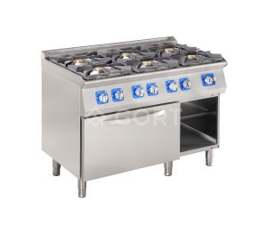 Fogão a Gás com 6 Queimadores e Forno a Gás GORT GC2000-120EV+V52