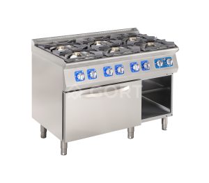Fogão a Gás com 6 Queimadores e Forno Elétrico GORT GC2000-120EV+V42
