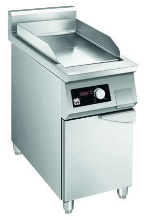 Fry-top de indução com placa lisa 320x460 mm, móvel