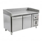 BALCÃO DE PIZZA REFRIGERADO VENTILADO +2+8°C AÇO INOX+GRANITO (G-PZ2600TN)