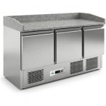 BANCO DE PIZZAS REFRIGERADO ESTÁTICO +2+8°C INOX+GRANITO (G-S903PZ)