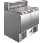 SALADETE REFRIGERADA ESTÁTICA +2+8°C INOX+GRANITO (G-PS900)