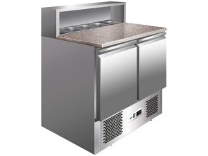 SALADETE REFRIGERADA ESTÁTICA +2+8°C INOX+GRANITO (G-PS900)