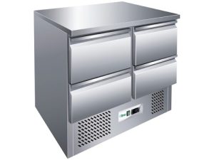SALADETE ESTÁTICA REFRIGERADA +2+8°C - 4 GAVETAS (G-S9014DS)