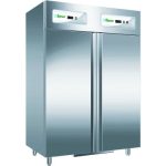 ARMÁRIO REFRIGERADO ESTÁTICO EM AÇO INOXIDÁVEL +2 +8/-18-22°C (G-GN1200DT)