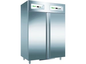 ARMÁRIO REFRIGERADO ESTÁTICO EM AÇO INOXIDÁVEL +2 +8/-18-22°C (G-GN1200DT)