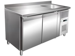 MESA REFRIGERADA VENTILADA -2+8°C COM MOCHILA E PIA (G-GNS2200TN)