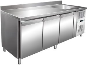 MESA REFRIGERADA VENTILADA -2+8°C COM MOCHILA E PIA (G-GNS3200TN)