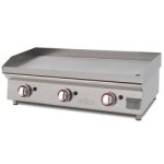 Plancha a gas 80 cm ARILEX en acero rectificado de 15 mm 80PGRN