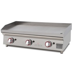 Plancha a gas 80 cm ARILEX en acero rectificado de 15 mm 80PGRN
