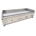 Frytops a gas 130 cm ARILEX acero de 15 mm con baño de cromo duro Línea 600 130FRYGCN