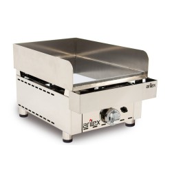 Frytops a gas ARILEX acero de 15 mm con baño de cromo duro con medidas 335x590x345h mm 35FRYGC