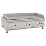 Frytops a gas 100 cm ARILEX acero rectificado de 15 mm Línea 600 100FRYGRN