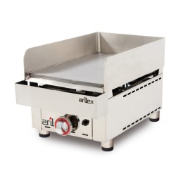 Frytops a gas ARILEX acero rectificado de 15 mm con medidas 335x590x345h mm 35FRYGR