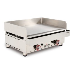 Frytops a gas ARILEX acero rectificado de 15 mm con medidas 670x590x345h mm 70FRYGR