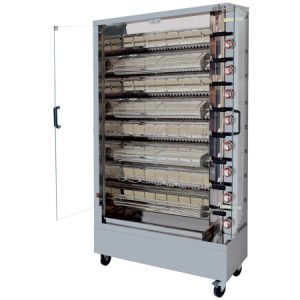 Asador vertical a gas con Peana ARILEX de 8 espadas  8ASGP