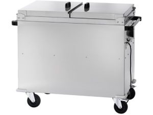 CARRINHO TÉRMICO INOX BANHO-MARIA FECHADO C/TAMPAS 2xGN1/1 (CT1765)