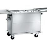 CARRINHO TÉRMICO INOX BANHO-MARIA FECHADO C/TAMPAS 3xGN1/1 (CT1770)