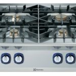 Electrolux Professional E9GCGH4C00 4-BURNER GAS BOILING TOP 800 MM (Code 391002, Alias 9PDX391002)