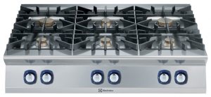 Electrolux Professional E9GCGL6C00 6-BURNER GAS BOILING TOP 1200 MM (Code 391011, Alias 9PDX391011)