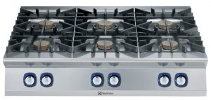 Electrolux Professional E9GCGL6C0M 6-BURNER (10KW) GAS BOILING TOP 1200 MM (Code 391012, Alias 9PDX391012)