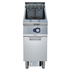 Electrolux Professional E9KKGABAMCA 23LT GAS FRYER, 1 WELL+2 1/2 BASKETS (Code 391331)