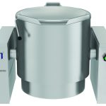 Electrolux Professional PBOT30TDJO High Productivity Cooking Steam Tilting Boiling Pan, 300lt Freestanding, Hygienic profile - Manual-Marine (Code 587194)