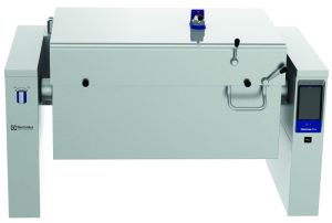Electrolux Professional PUET17EVIO High Productivity Cooking Electric Tilting Pressure Braising Pan, 170lt Wall mounted with CTS-Marine (Code 587147)