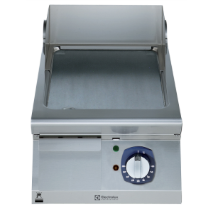 Electrolux Professional E7IINDAOMCA ELECTRIC  FRY TOP SMOOTH HORIZONTAL PLATE 400 MM-BRUSHED CHROME (Code 371328)