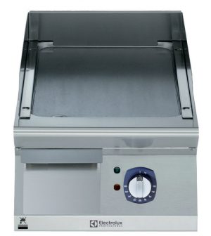 Electrolux Professional E7IIKIAOMCA ELECTRIC FRY TOP-SMOOTH PLATE 400 MM-230V-BRUSHED CHROME (Code 371321)