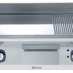 Electrolux Professional E7FTEHCPIN EL. FRY TOP-SMOOTH+RIBB.POLISHED CHROME PL.800MM-230 (Code 371201)