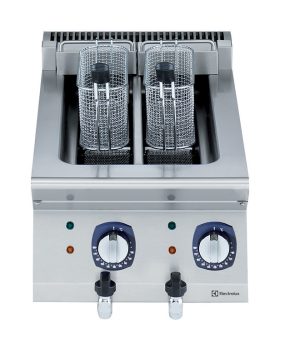 Electrolux Professional E7FRED2A00 2X5 LITRE ELECTRIC FRYER TOP 400 MM (Code 371074, Alias 9PDX371074)