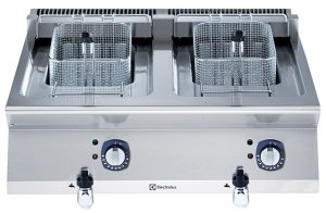 Electrolux Professional E7FREH2E00 2X12 LITRE ELECTRIC FRYER TOP 800 MM (Code 371080, Alias 9PDX371080)