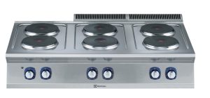 Electrolux Professional E7ECEL6R00 6-HOT PLATE ELECTRIC BOILING TOP 1200MM (Code 371019, Alias 9PDX371019)