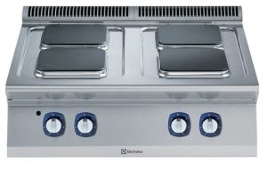 Electrolux Professional E7ECEH4Q00 4-HOT SQUARE PLATE EL.BOILING TOP 800MM (Code 371017, Alias 9PDX371017)