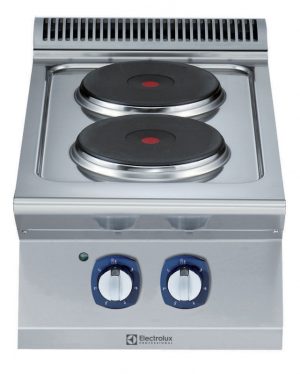 Electrolux Professional E7ECED2R0N 2-HOT PLATE ELEC. BOILING TOP 400MM-230V (Code 371126)