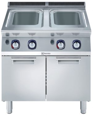 Electrolux Professional E7OOBTBAMEI 2-WELL GAS PASTA COOKER 2X24,5 LT 800MM - QMARK (Code 371442)