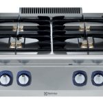 Electrolux Professional E7AAKTAOMEI 4-BURNER GAS BOILING TOP 800MM - QMARK (Code 371401)