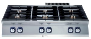 Electrolux Professional E7GCGL6C00 6-BURNER GAS BOILING TOP 1200 MM (Code 371004, Alias 9PDX371004)